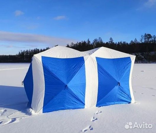 Зимняя палатка куб 3 слойная