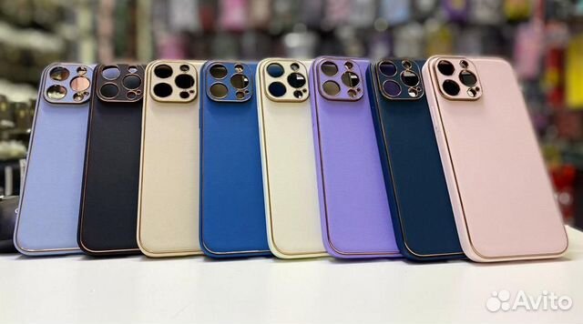 Чехол на Apple iPhone кожаный