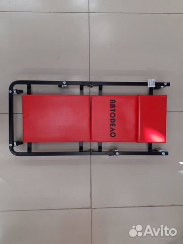 Лежак - тележка складная 930*440*105 мм. (металл.)