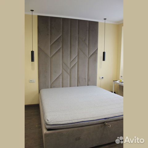 Мягкие стеновые панели в спальне