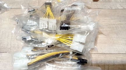 Переходники питания 2х6 pin на 8 пин для видеокарт