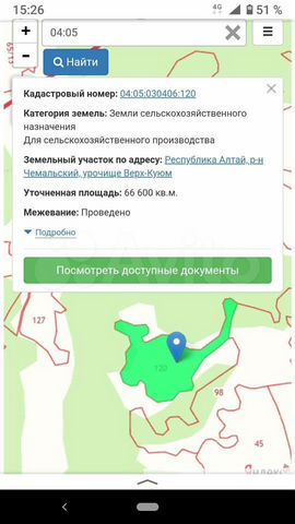 Участок 6,66 га (СНТ, ДНП)