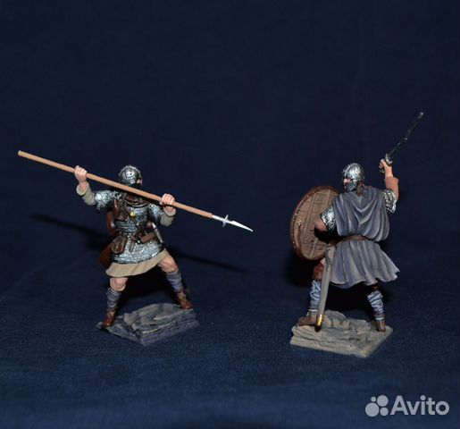 Викинг Оловянная миниатюра Солдатик 54 мм