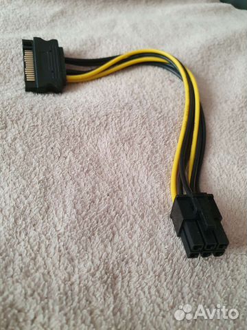 Переходник питания SATA 6pin, 6pin - 8pin