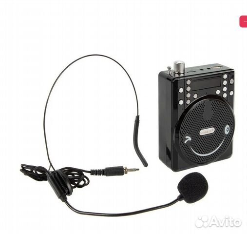 Микрофоны Петличный с оголовьем, черный