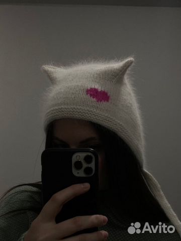 Чепчик с ушками, коточепчик