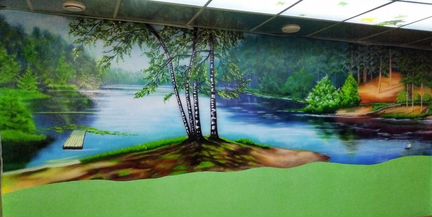 Роспись стен, аэрография