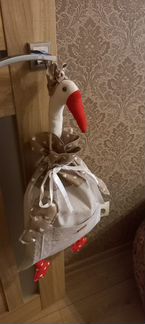 Гусь,гусыня пакетница из ткани ручная работа