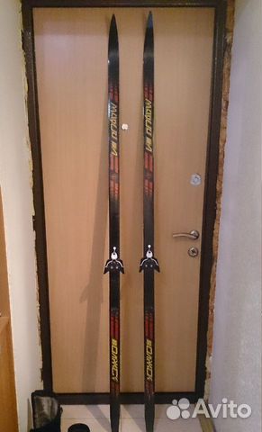 Лыжи беговые 200 см, с креплением