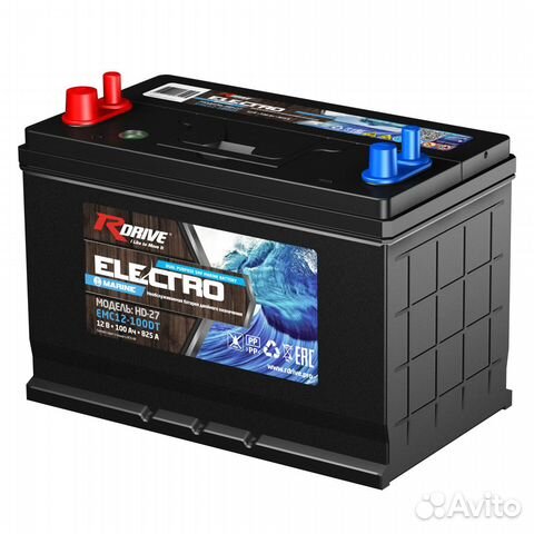 Аккумулятор RDrive Electro Marine 100Ач прямая пол