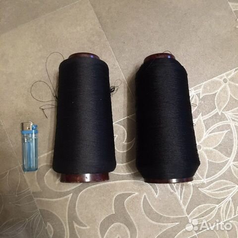 Капроновые черные нитки