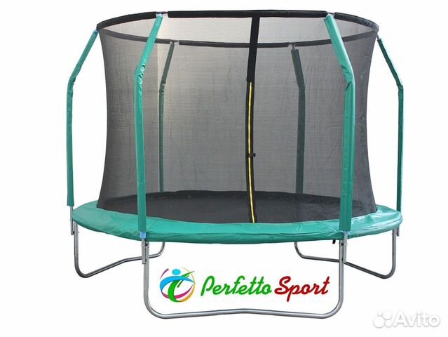 Батут с сеткой внутрь 3,7м. Perfetto Sport в налич