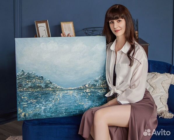 Картина маслом морской пейзаж