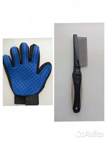 Расческа для животных, перчатка