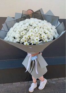 Ромашки 25 шт, Высокие розы, букеты гиганты