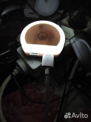 Адаптер с 2-мя USB портами, подсветкой и датчиком