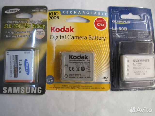 Аккумуляторы для фотоаппаратов