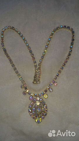 Винтажные украшения из чешского стекла