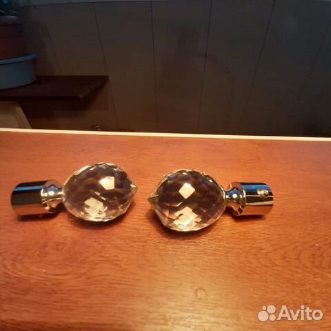 Наконечники для карниза хрусталь