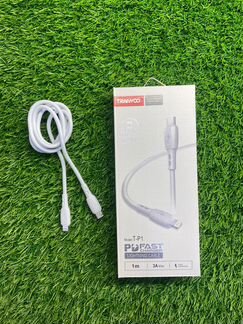 Кабель Type-C / Lighting 1m,3A быстрая зарядка 20W