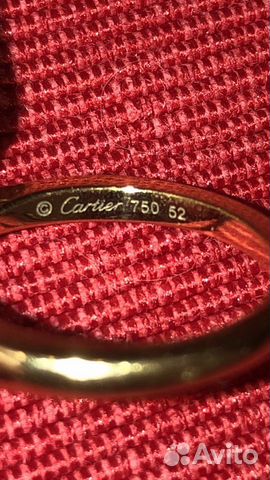 Золотое кольцо Cartier