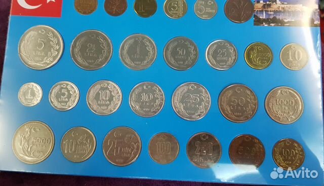 Набор из 27 монет Турция