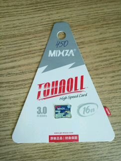 Карта памяти MicroSD 16Гб Mixza новая запечатанная