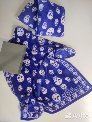 Плед и 2 подушки оригинал Alexander McQueen новые