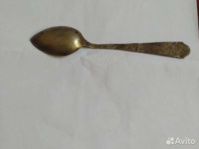 Чайная ложка из серебра пробы 875