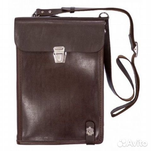 Новая сумка (планшет офицерский кожаный коричн)