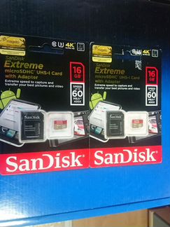 Карты Памяти SanDisk Extreme 16 Gb. 10 кл