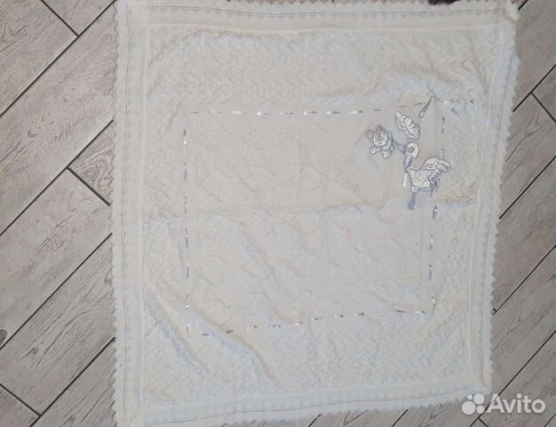 Плед детский вязаный с лёгким утеплением