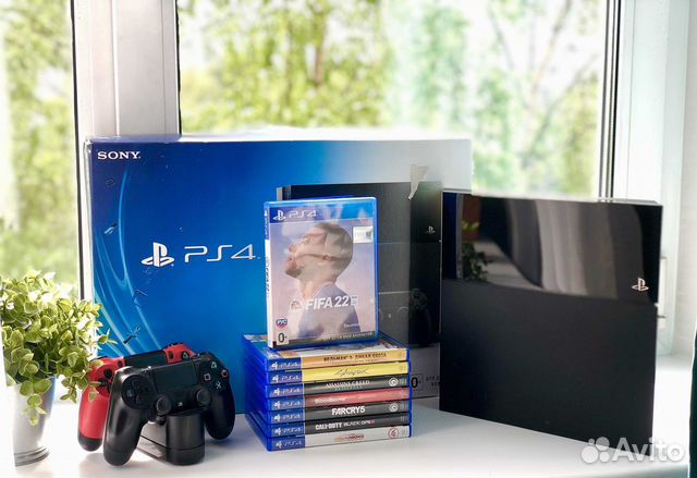 Sony Playstation 4 + 100 топовых игр I Идеал