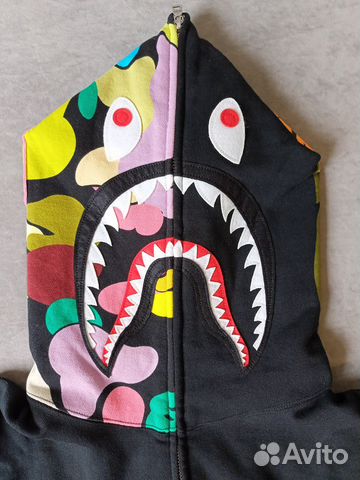 Зип Худи Bape Shark Giant Camo