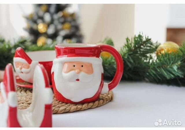 Кружка новогодняя новая дед мороз