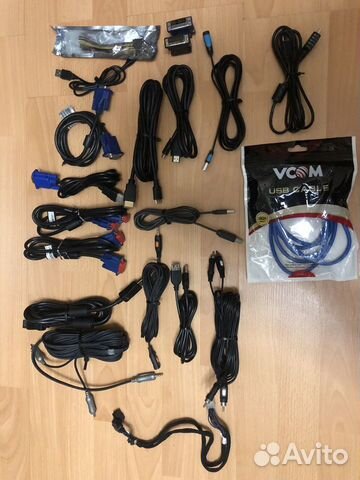 Hdmi VGA DisplayPort 2RCA USB 3.0 Mini AUX Кабеля