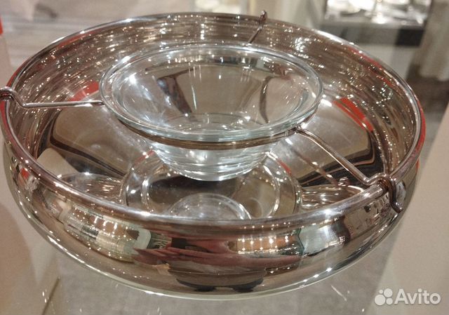 Икорница посеребренная Greggio Италия