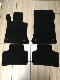 Коврики Мерседес C klass W205 Премиум ворсовые чер