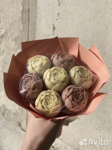 Шоколадные пионы. Цветы из шоколада. Подарок