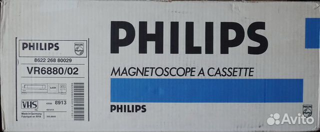 Видеомагнитофон Phillips VR6880 Новый