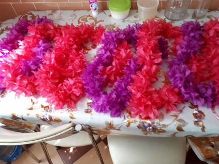 Бусы для гавайской вечеринке. Прокат