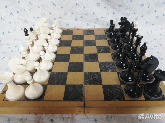 Шахматы СССР фигуры из пластика Классика