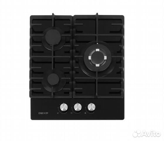 Газовая панель 3 конфорки, стекло