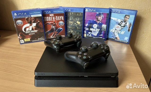 Sony ps4 slim 2 геймпада