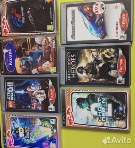 Диски на Sony psp2