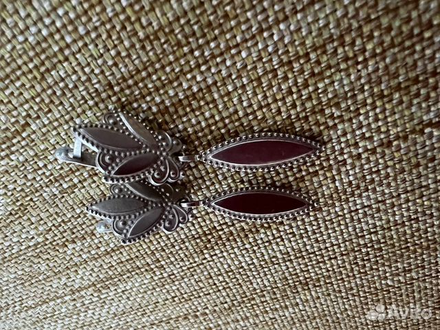 Серебрянные серги СССР