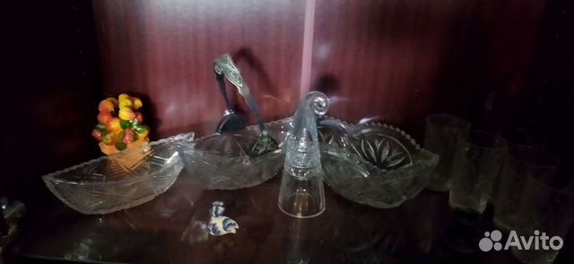Конфетница хрусталь ссср, фарфор СССР