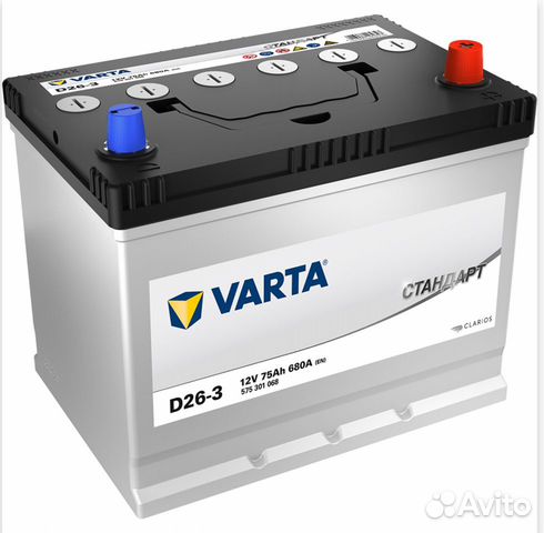 Аккумулятор Varta Стандарт 75 Ач Азия