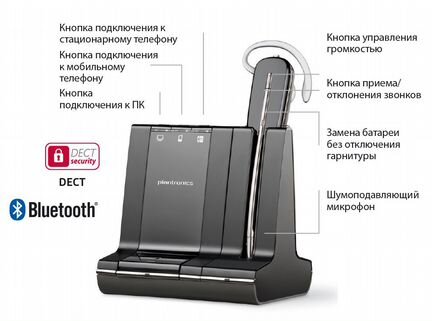 Plantronics Savi W740M беспроводной наушник к SIP