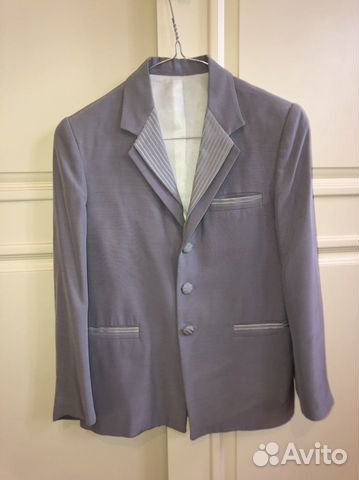 Пиджак голубой malip